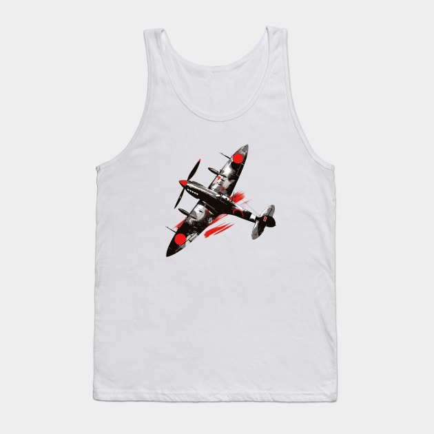 WW2 Fighter Plane Tank Top by General-Rascal